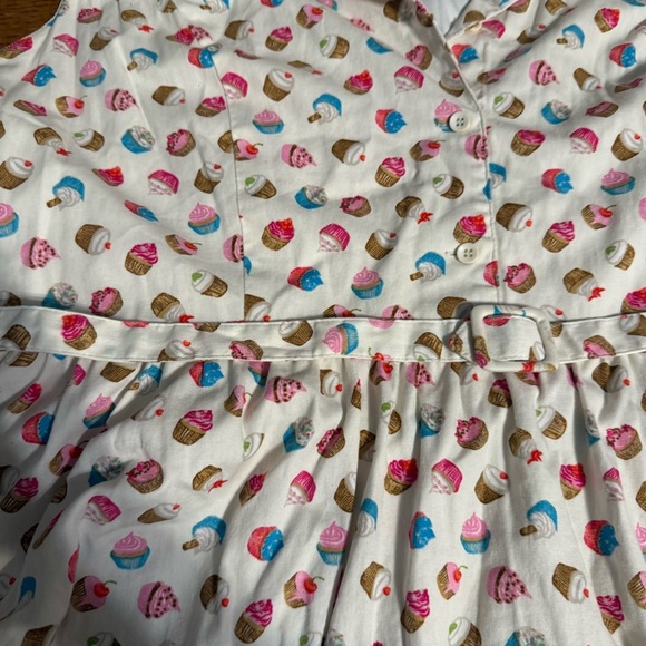 Lindy Bop Matilda Cupcake Print Fit & Flare Dress 18 Retro Inspired Rockabilly - Picture 10 of 16